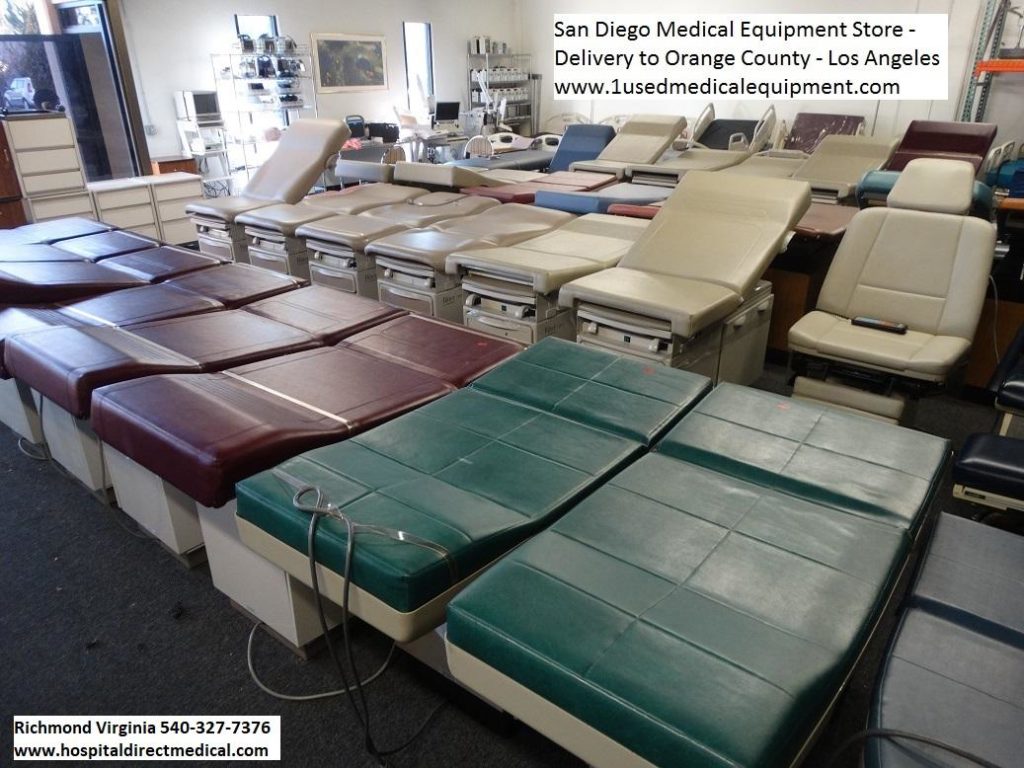 Exam tables, exam beds and everything for a doctors office.